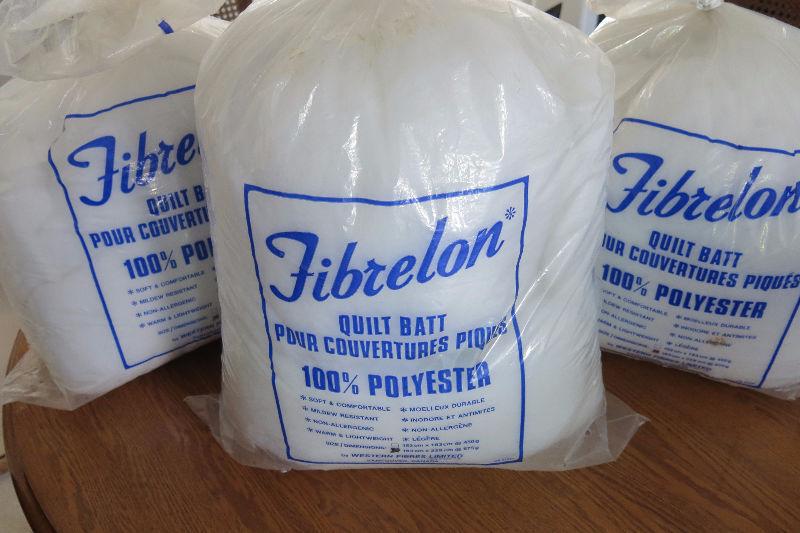 3 Large Bags Polyester Stuffing/Batting