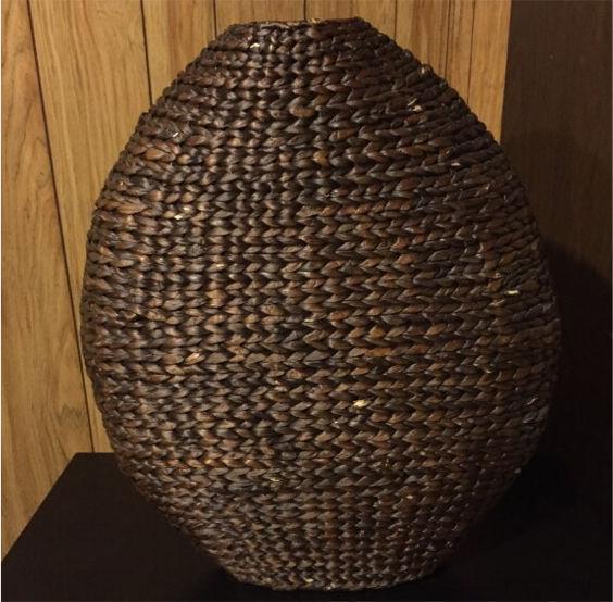 Large decorative weaved basket/vase