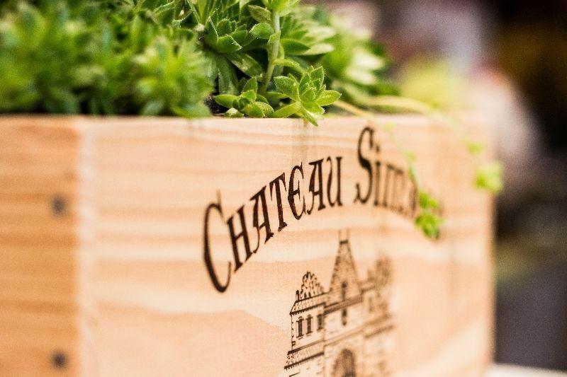 Wedding Table Centre Pieces - Re-sized French Wine Crates