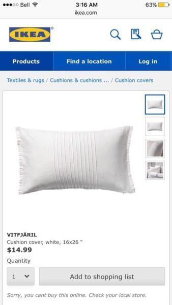 Ikea Cushion Covers and Inserts