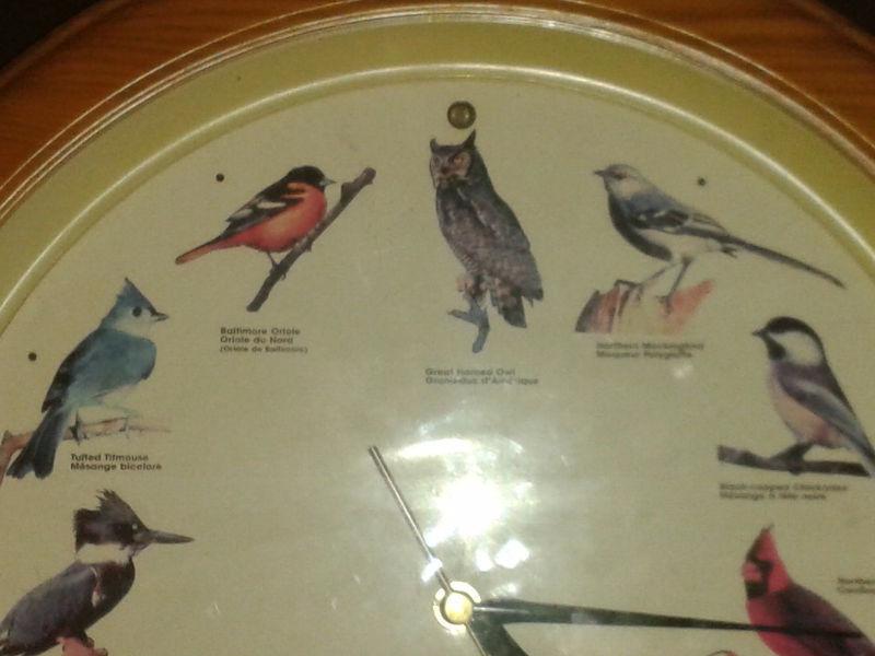 National Audubon Society's Singing Bird Clock By Quartz