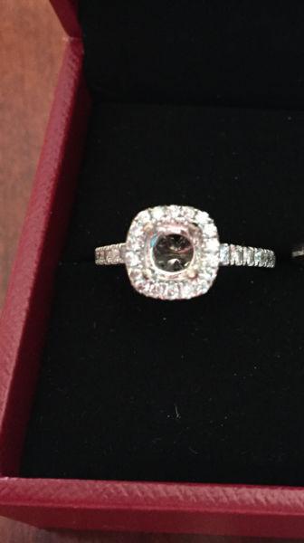 Diamond semi mount ring