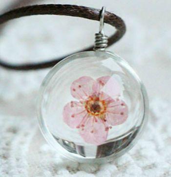 glass bowl necklace