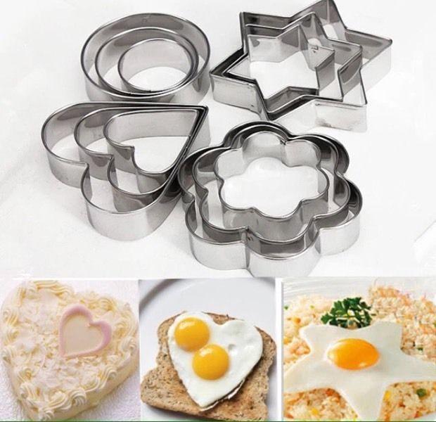 Wanted: 12 pcs stainless steel cookie (cake, fruit, vegetable) cutter