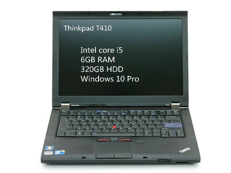 Thinkpad T410 intel core i5 6GB RAM Windows 10