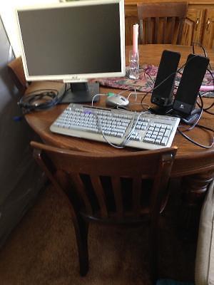 Monitor, mouse,keyboard and speakers