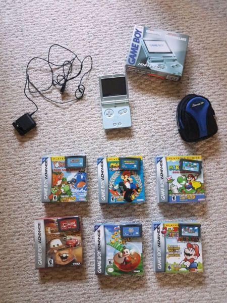 Gameboy advance sp and games
