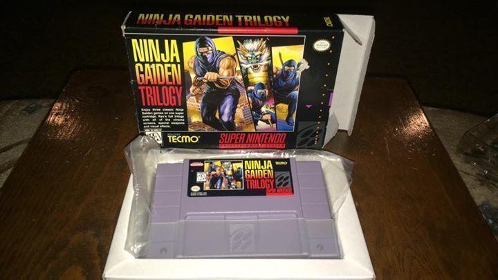 ninja gaiden trilogy cart and box, NO MANUAL tested cleaned