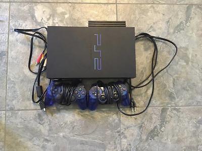 Black PS2 comes with two controllers & all cords