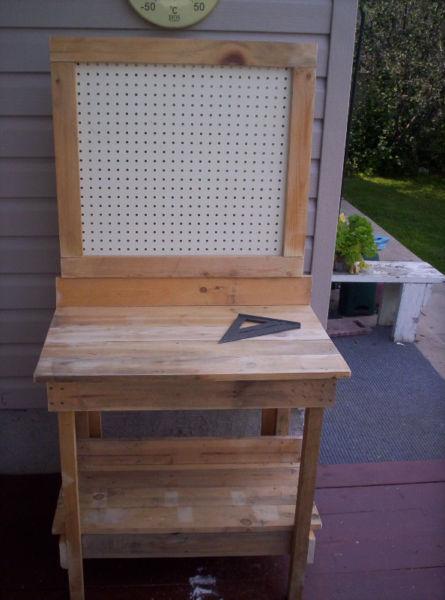kids work bench 30 inches wide by 5 feet high