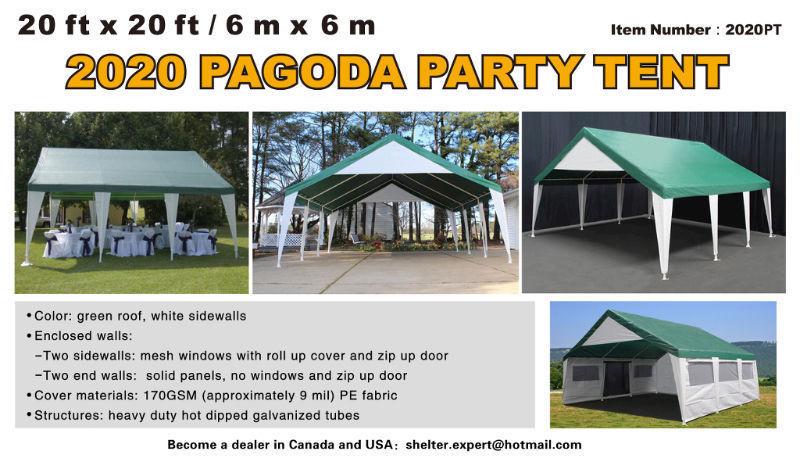 SHIPPING included in all Party Tents!