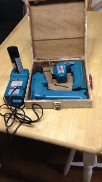 Drill, Jigsaw charger & one battery