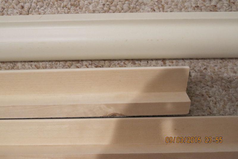 Upper White Kitchen Cabinet Trim (5 Lengths Over $125 new)