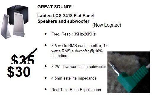computer speakers with subwoofer