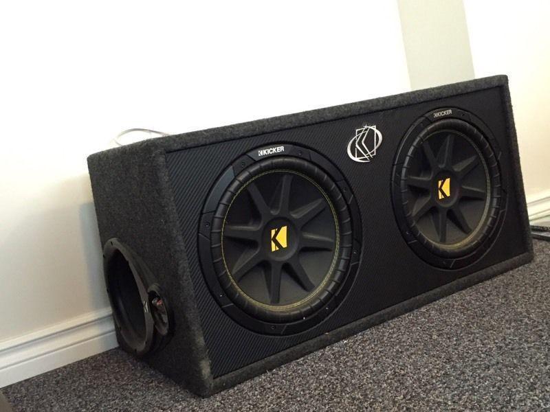 Two 12 inch kicker subs in ported box