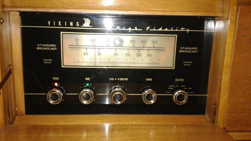 Antique radio stereo system