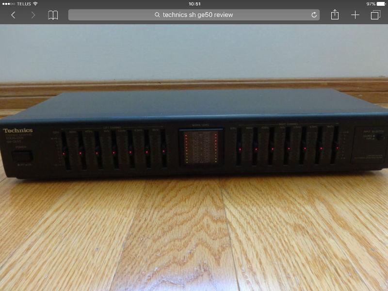 Technics stereo graphic 7 band equalizer excellent condition!
