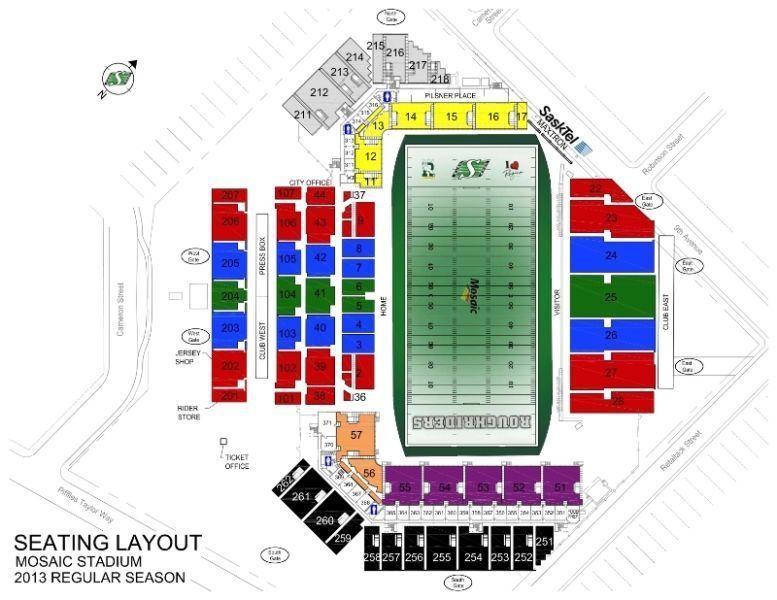 2 MIDFIELD PAIRS - SEC 25- ROW 3 & 7 - call or text 306-216-1266