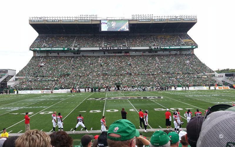 3 fantastic center field tickets for Riders vs Calgary