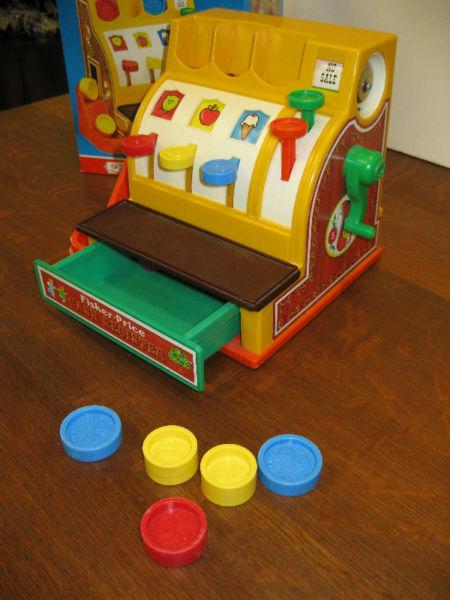 Fisher Price Cash Register -- FROM PAST TIMES Antiques & Coll
