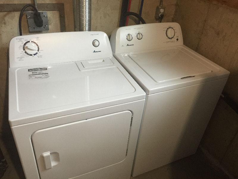 Amana High efficient washer and dryer set. Best deal on