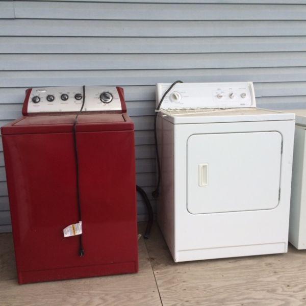 whirlpool washer, kenmore dryer for sale, both work good