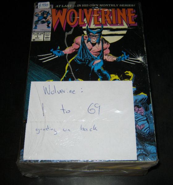 Wolverine comics 1 to 69. High grade! Price reduced!