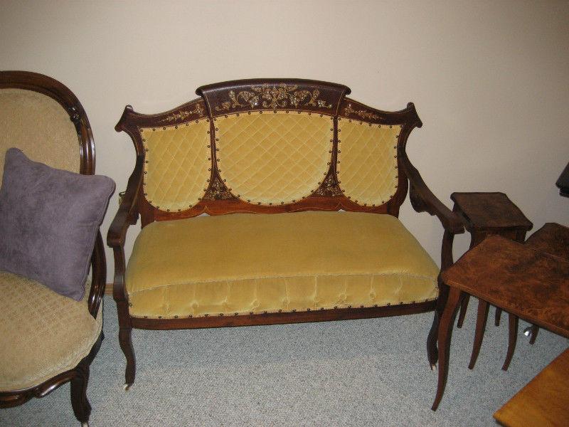 1780's settee furniture set