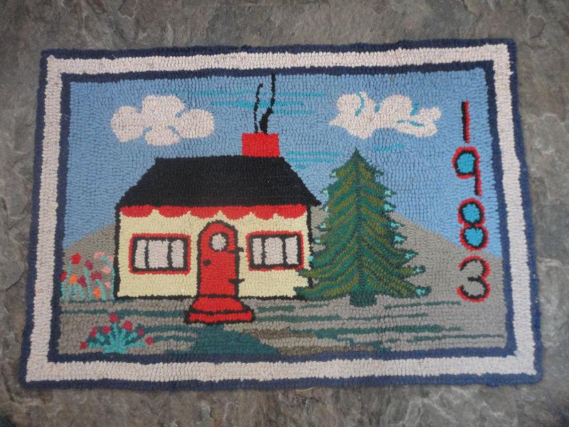 1980's Hooked Rug