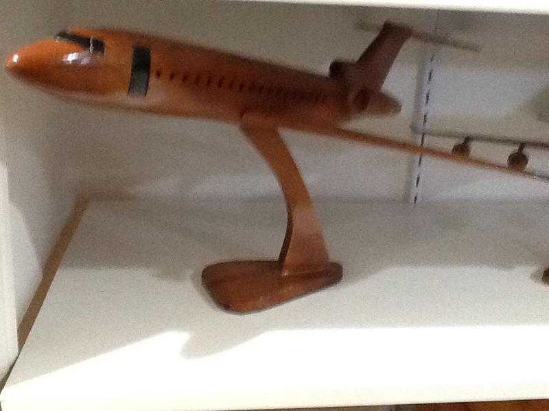 Hand crafted mahogany aircraft