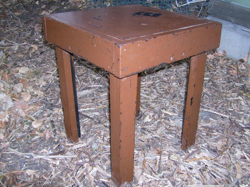 1940's Vintage Side Table painted wood