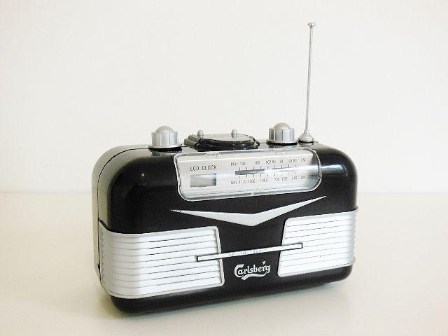 Carlsberg Collectible Classic Antique Retro Style Clock Radio