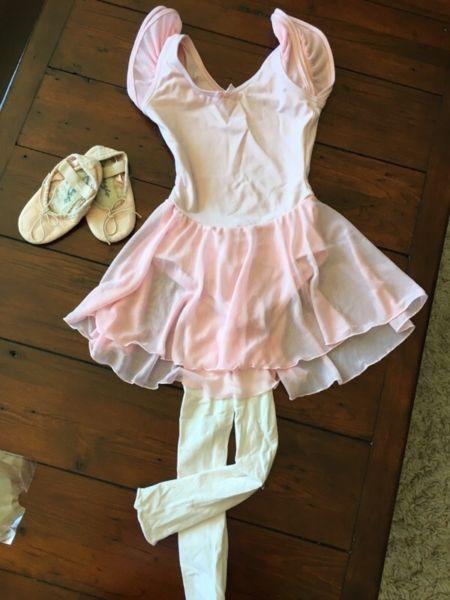 Toddler ballet dress, tight and shoes