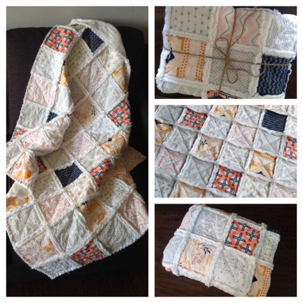 Custom rag quilts and baby blankets