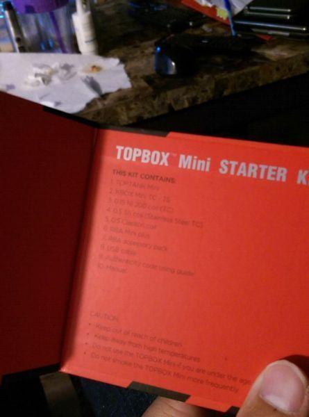 Authentic Kangertech Topbox mini starter ki