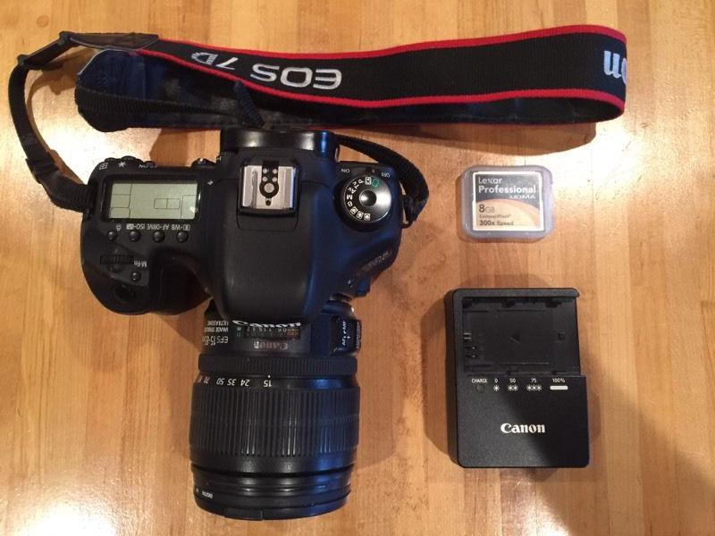 Canon 7D w/15-85 IS USM lens. PRICE REDUCED!!!