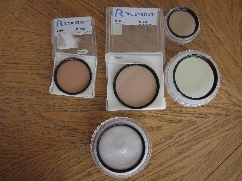 High Quality Photographic Filters, Rodenstock, etc