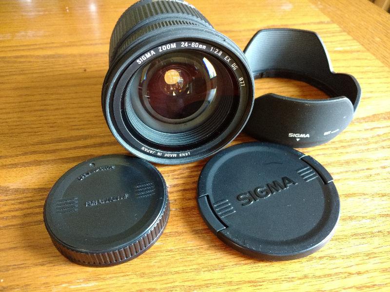 Sigma 24-60mm f/2.8 EX DG IF lens for Canon EF Mount