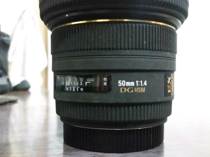 Sigma 50mm 1.4 EX DG HSM lens