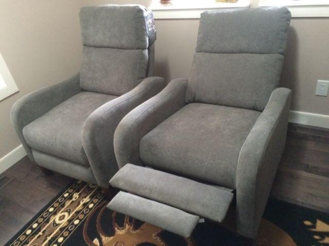 $300 each OBO. Brand New Ethan Fabric Pushback Recliner. The s