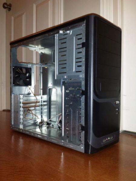 Apex PC-375 black colored case w/ 90mm fan