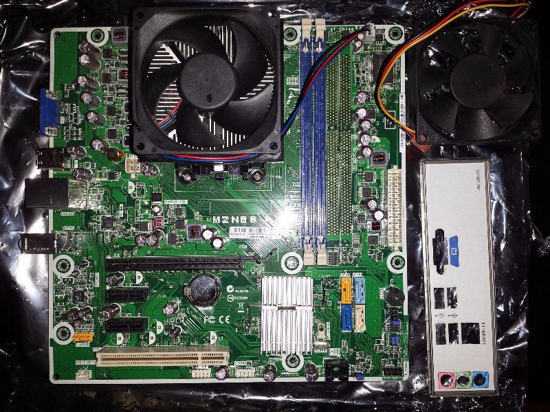 Athlon II X2 2.9ghz dual core + Mobo + 80mm fan