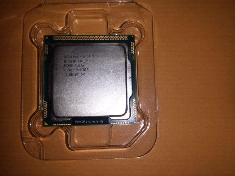 Intel i5 760 quad core 2.8ghz 8mb cache socket 1156