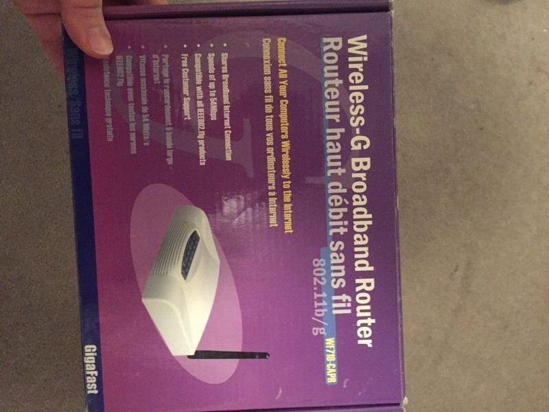 54 Mbps Wireless-G Broadband Router - $20