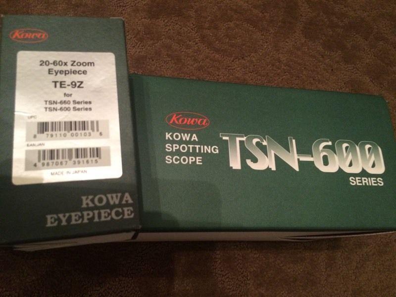 Kowa 601 angled spotting scope