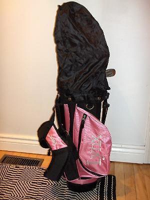 LYNX Right Handed Girl's Golf Clubs and Hooded Bag