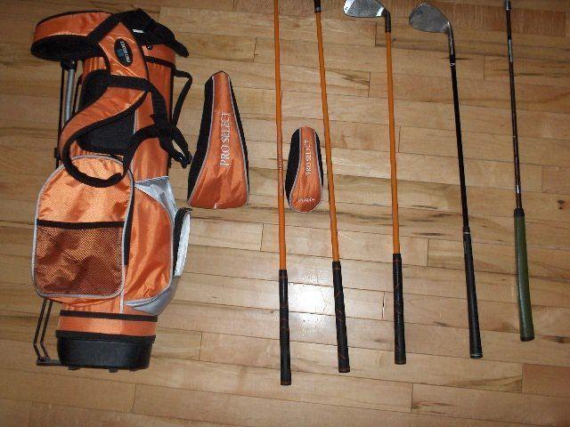 PRO SELECT Junior Left Handed Golf Clubs and Bag