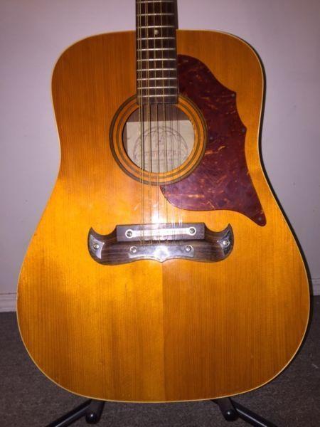 Vintage 1970 Framus Acoustic Guitar
