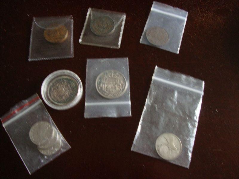 14 OLD CANADIAN COINS
