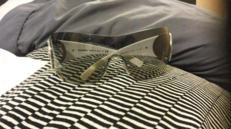 Authentic versace shields sunglasses mint